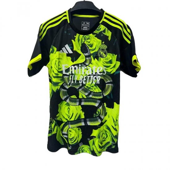 Tailandia Camiseta Real Madrid Dragon 25-26 Negro Verde - Haga un click en la imagen para cerrar