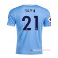 Camiseta Manchester City Jugador Silva 1ª 20-21