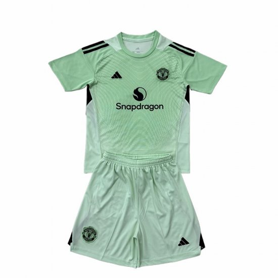 Camiseta Manchester United Portero Nino 25-26 Verde - Haga un click en la imagen para cerrar