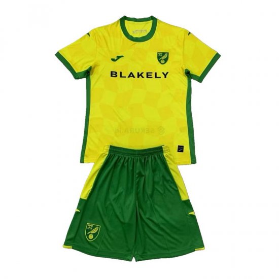 Camiseta Norwich City 1ª Nino 24-25 - Haga un click en la imagen para cerrar