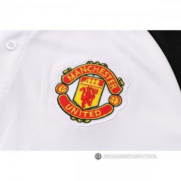 Camiseta Polo del Manchester United 22-23 Blanco