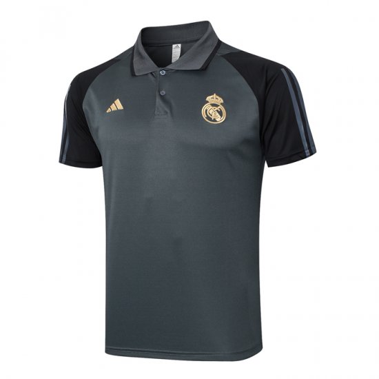 Camiseta Polo del Real Madrid 23-24 Gris - Haga un click en la imagen para cerrar