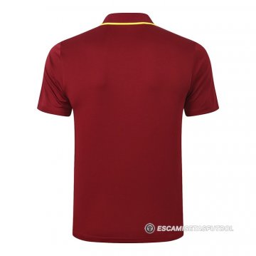 Camiseta Polo del Roma 2020/2021 Rojo