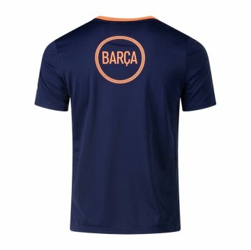Camiseta Pre Partido del Barcelona 25-26 Azul Naranja