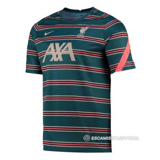 Camiseta Pre Partido del Liverpool 2022 Verde - Haga un click en la imagen para cerrar