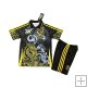 Camiseta Real Madrid Dragon Nino 25-26 Negro Amarillo