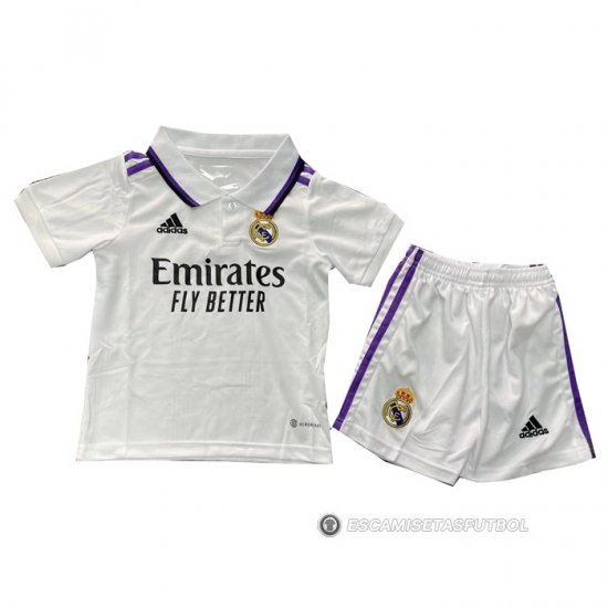 Camiseta Real Madrid 1ª Nino 22-23 - Haga un click en la imagen para cerrar