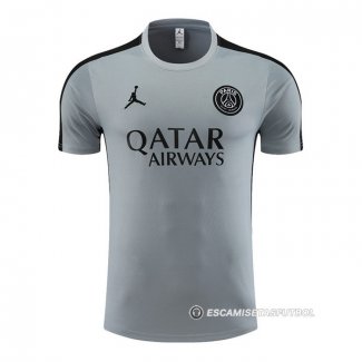 Camiseta de Entrenamiento Paris Saint-Germain Jordan 23-24 Gris