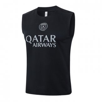 Camiseta de Entrenamiento Paris Saint-Germain Sin Mangas 25-26 Negro