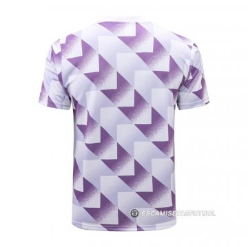 Camiseta de Entrenamiento Real Madrid 22-23 Blanco y Purpura