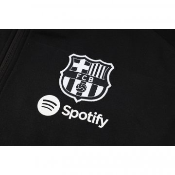 Chandal con Capucha del Barcelona 24-25 Negro