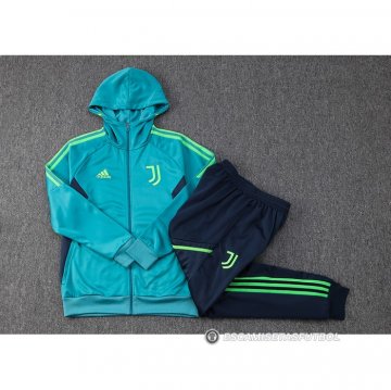 Chandal con Capucha del Juventus 23-24 Verde