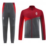 Chandal de Chaqueta del AC Milan 24-25 Rojo Gris