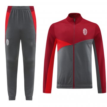 Chandal de Chaqueta del AC Milan 24-25 Rojo Gris