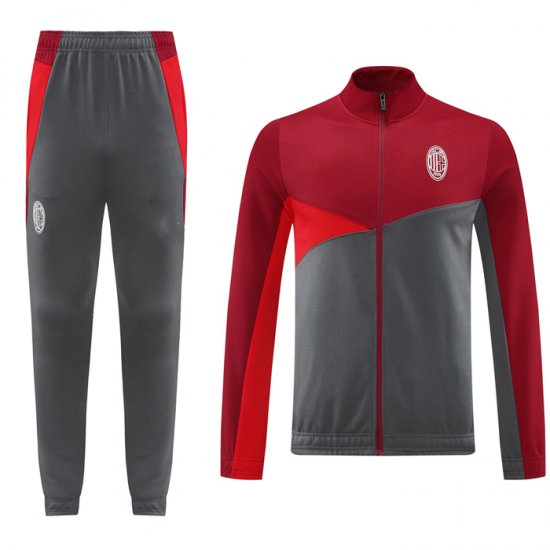 Chandal de Chaqueta del AC Milan 24-25 Rojo Gris - Haga un click en la imagen para cerrar