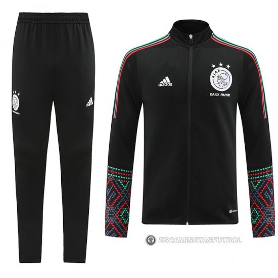Chandal de Chaqueta del Ajax 22-23 Negro - Haga un click en la imagen para cerrar