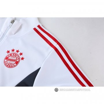 Chandal de Chaqueta del Bayern Munich Nino 22-23 Blanco