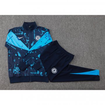 Chandal de Chaqueta del Chelsea 24-25 Azul Oscuro