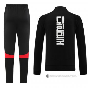 Chandal de Chaqueta del Corea del Sur 2022-23 Negro y Rojo
