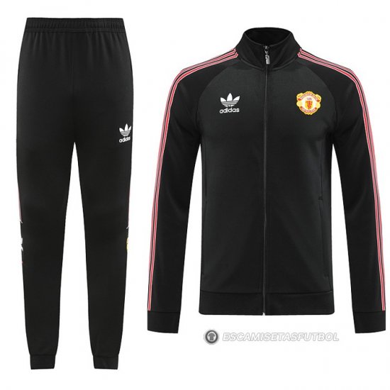 Chandal de Chaqueta del Manchester United 2022-2023 Negro - Haga un click en la imagen para cerrar