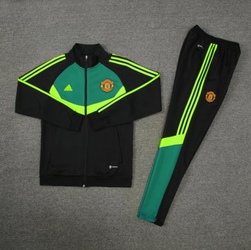 Chandal de Chaqueta del Manchester United 24-25 Negro y Verde