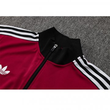 Chandal de Chaqueta del Manchester United Nino 2024-25 Rojo Oscuro