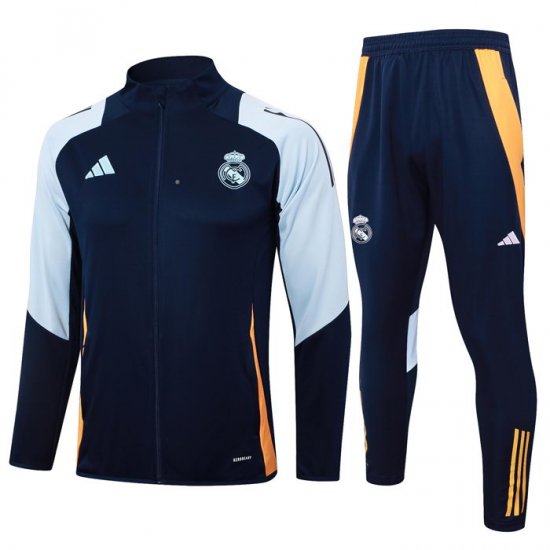 Chandal de Chaqueta del Real Madrid 2024-25 Azul Oscuro - Haga un click en la imagen para cerrar