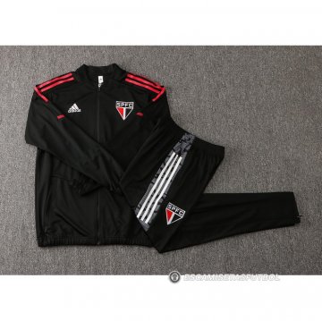 Chandal de Chaqueta del Sao Paulo 22-23 Negro