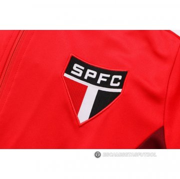 Chandal de Chaqueta del Sao Paulo 22-23 Rojo