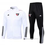 Chandal de Chaqueta del Sao Paulo 23-24 Blanco