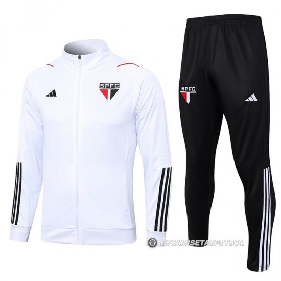 Chandal de Chaqueta del Sao Paulo 23-24 Blanco - Haga un click en la imagen para cerrar