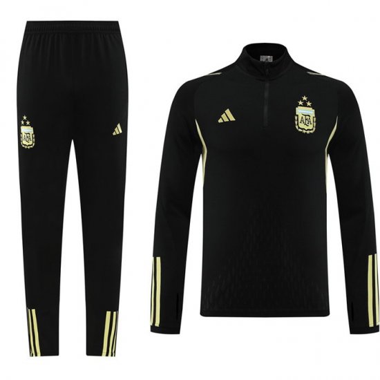 Chandal de Sudadera del Argentina 23-24 Negro - Haga un click en la imagen para cerrar