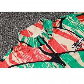 Chandal de Sudadera del Arsenal Nino 24-25 Rojo Verde