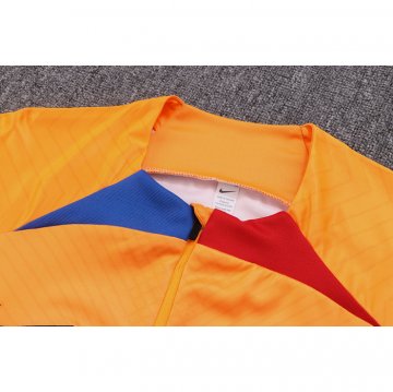 Chandal de Sudadera del Barcelona Nino 2022-23 Naranja