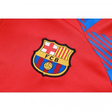 Chandal de Sudadera del Barcelona Nino 23-24 Rojo