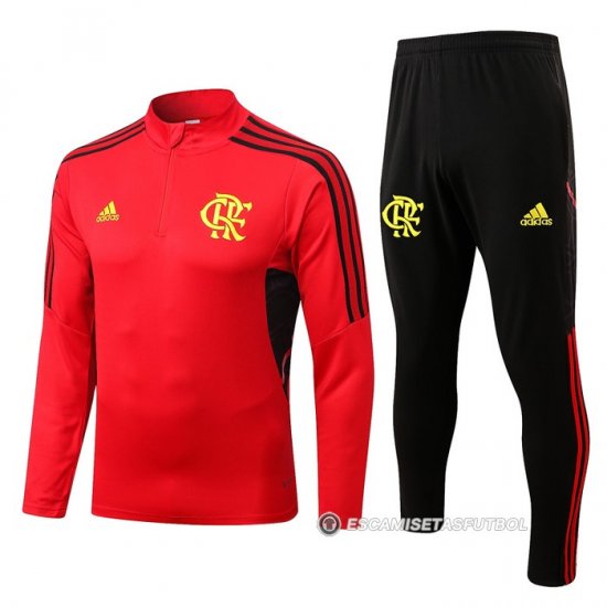 Chandal de Sudadera del Flamengo 22-23 Rojo - Haga un click en la imagen para cerrar