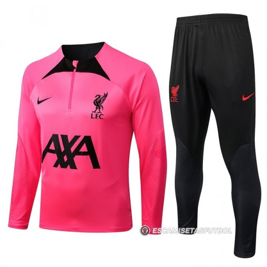 Chandal de Sudadera del Liverpool 22-23 Rosa - Haga un click en la imagen para cerrar
