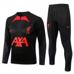 Chandal de Sudadera del Liverpool Nino 22-23 Negro