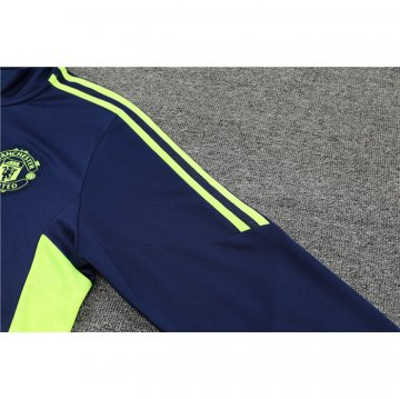 Chandal de Sudadera del Manchester United 22-23 Azul y Verde