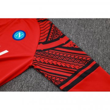 Chandal de Sudadera del Napoli 23-24 Rojo