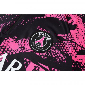 Chandal de Sudadera del Paris Saint-Germain 2022-23 Negro y Rosa