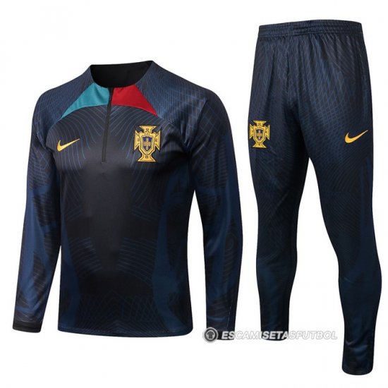 Chandal de Sudadera del Portugal 2022-23 Negro - Haga un click en la imagen para cerrar