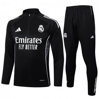 Chandal de Sudadera del Real Madrid 25-26 Negro