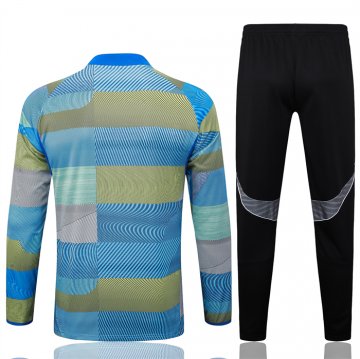 Chandal de Sudadera del Real Madrid Nino 25-26 Azul Verde