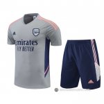 Chandal del Arsenal Manga Corta 22-23 Gris - Pantalon Corto