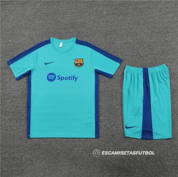 Chandal del Barcelona Manga Corta 23-24 Verde - Pantalon Corto