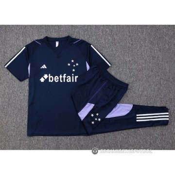 Chandal del Cruzeiro Manga Corta 23-24 Azul
