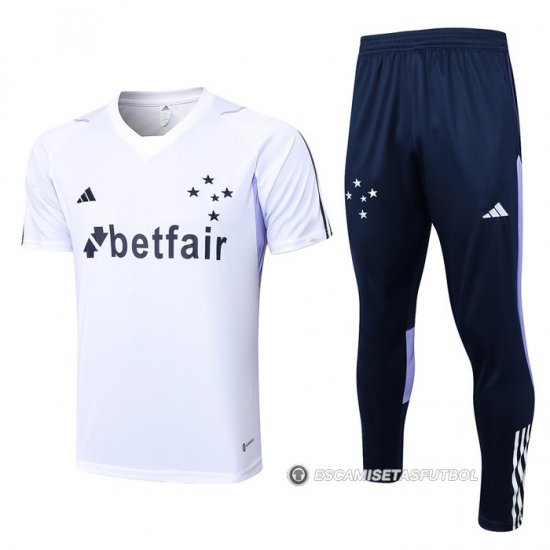 Chandal del Cruzeiro Manga Corta 23-24 Blanco - Haga un click en la imagen para cerrar