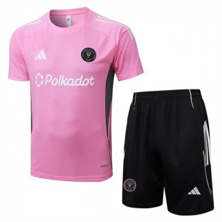 Chandal del Inter Miami Manga Corta 25-26 Rosa - Pantalon Corto