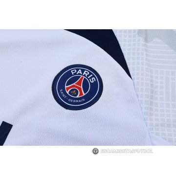 Chandal del Paris Saint-Germain Manga Corta 2022-23 Blanco - Pantalon Corto